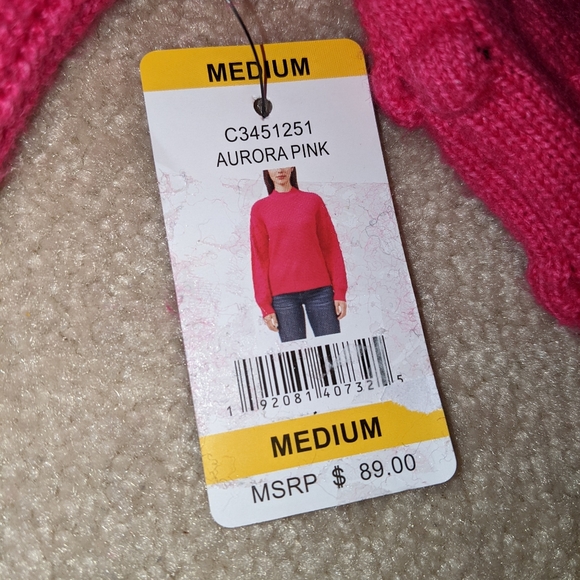 Nwt Vince Camuto Aurora pink sweater - Picture 2 of 16
